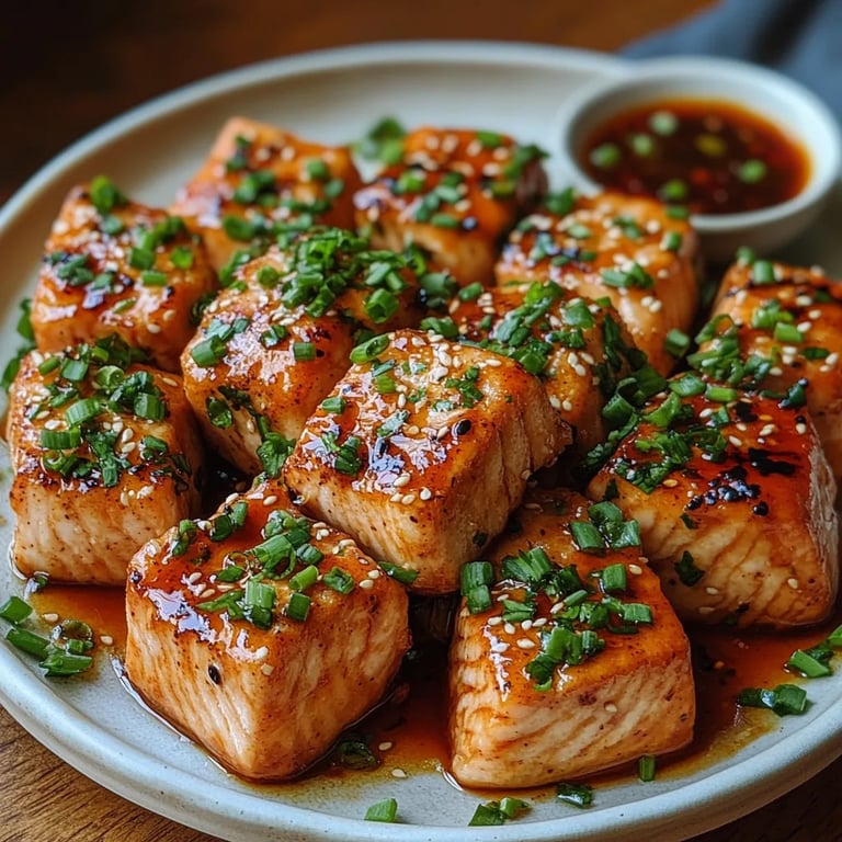 Bolinhas de Salmão com Mel e Sriracha: Uma Receita Incrível que Você Vai Adorar
