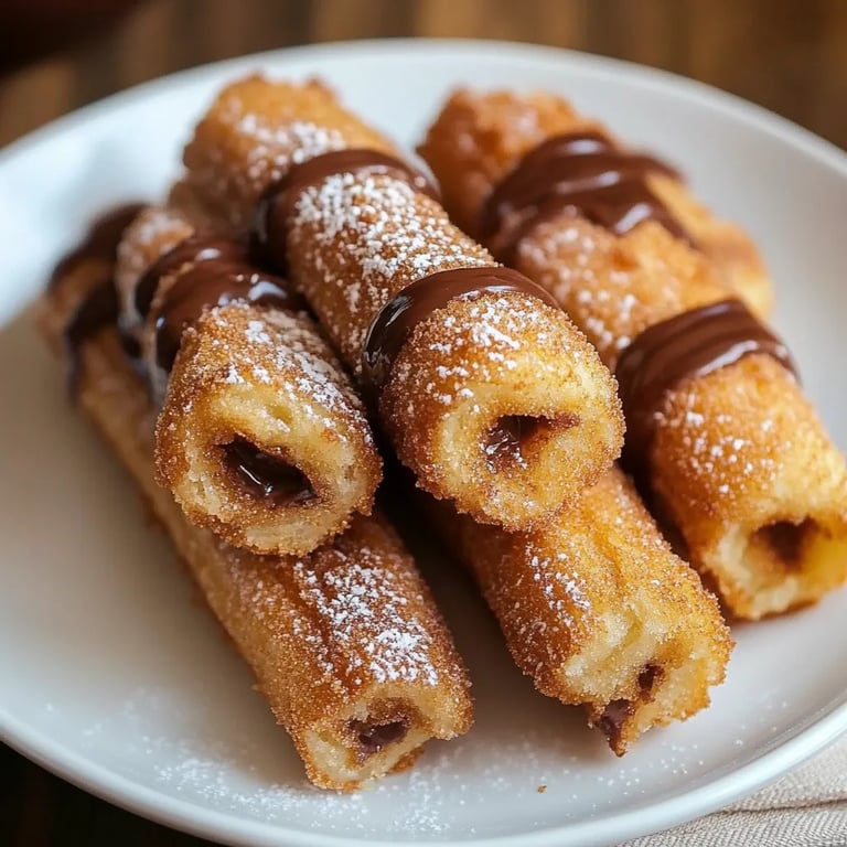 Homemade Churro Bites with Nutella