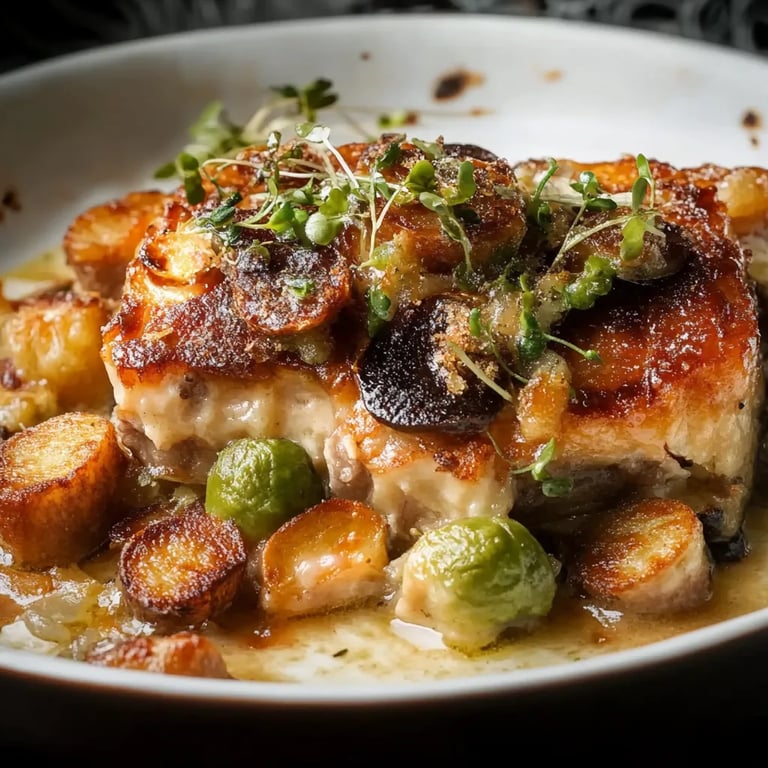 Cremige Rosenkohlpfanne