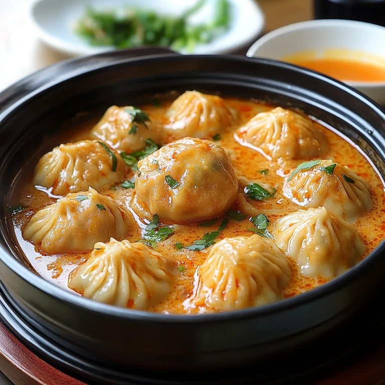 Soup Dumplings in Thai Red Curry Sauce: An Incredible 5-Step Recipe