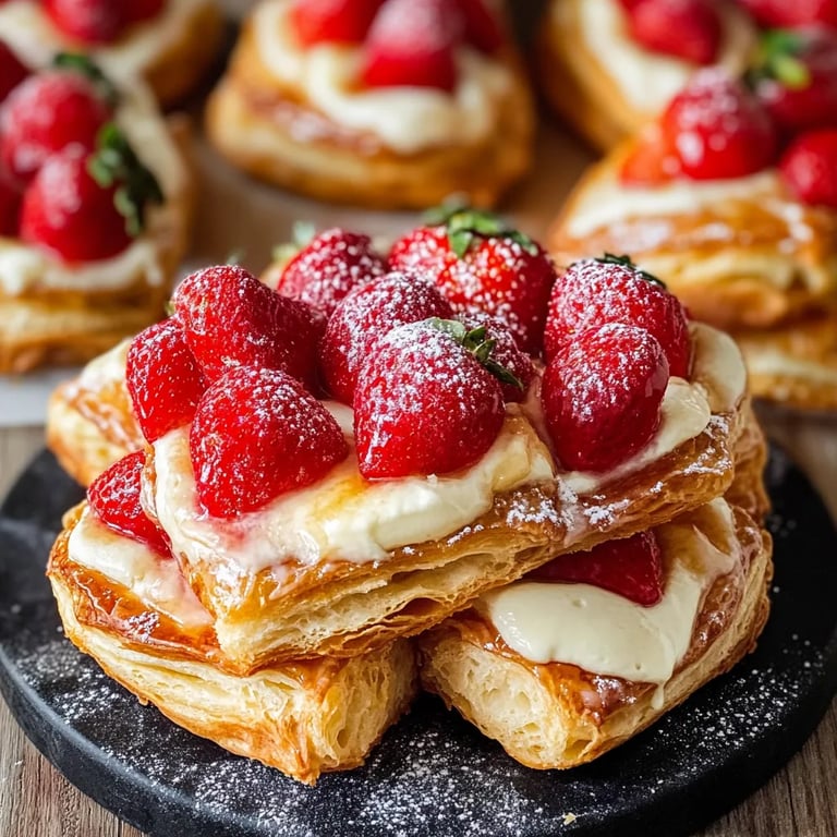 Erdbeer Danish (mit Frischkäse)