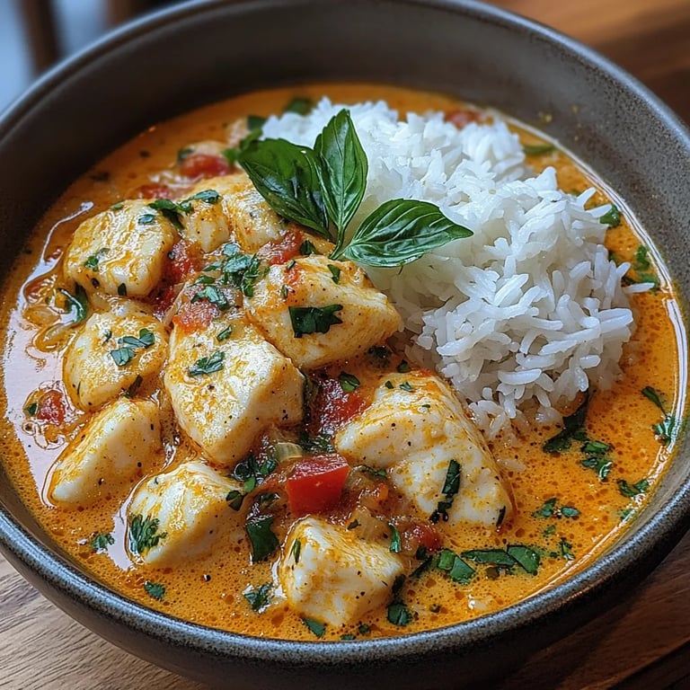 Coconut Lime Fish Curry w/ Jasmine Rice: An Incredible 7-Ingredient Recipe