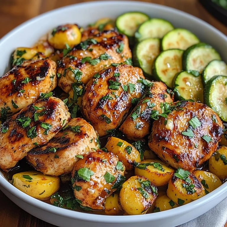 <p>Savory Garlic Butter Chicken w/ Fresh Zucchini: An Amazing Ultimate Recipe</p>