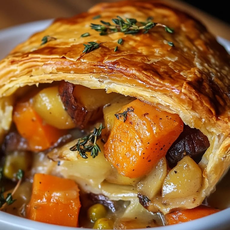 Roasted Autumn Vegetable Pot Pies