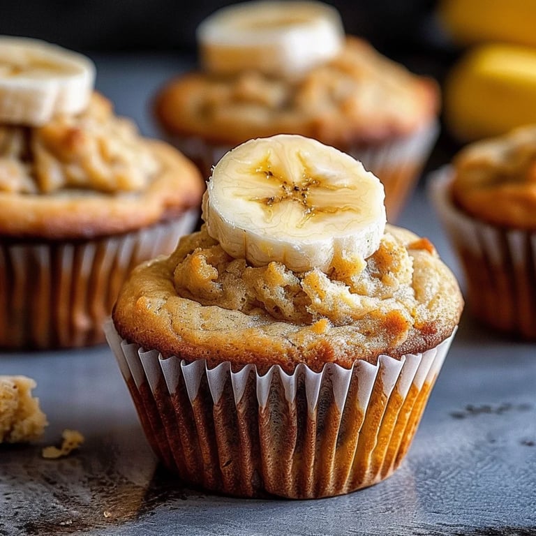 Soft & Fluffy Banana Muffins