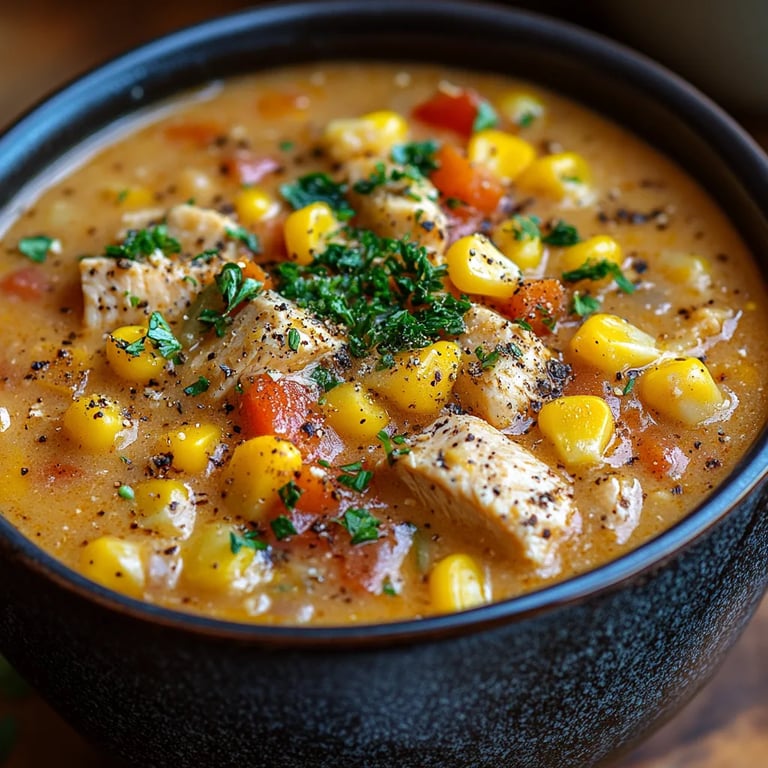 Crockpot Hühner-Mais-Chowder: Ein Unglaubliches Ultimatives Rezept für 6 Personen