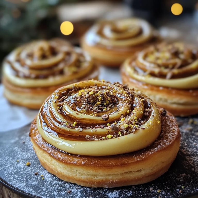 Spiralen Plätzchen mit Pistaziencreme