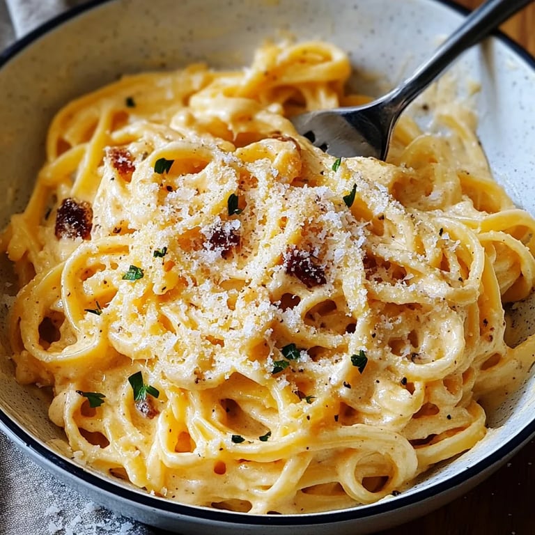 Creamy Pumpkin Alfredo Pasta