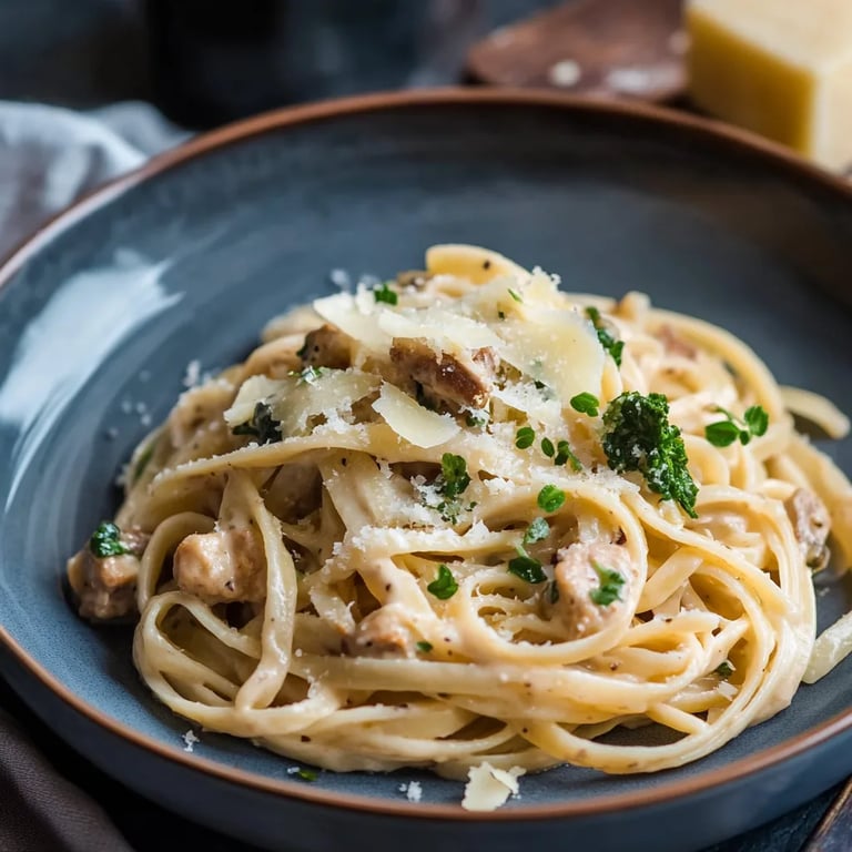 Pasta mit Rosenkohl