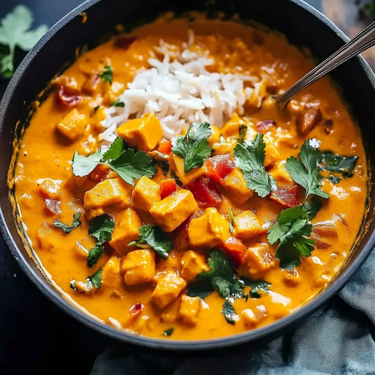 Kürbis-Curry mit Kokosmilch