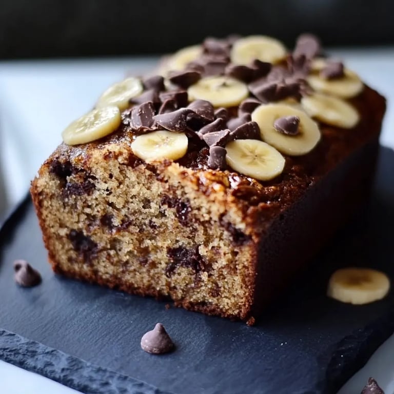 Bananenbrot mit Schokostückchen