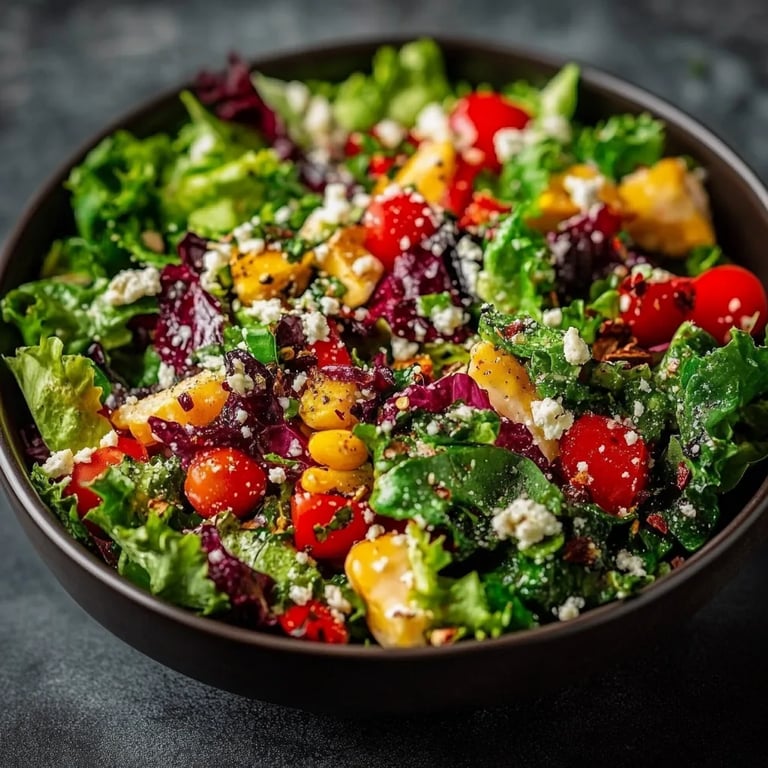 Weihnachtlicher gemischter Salat