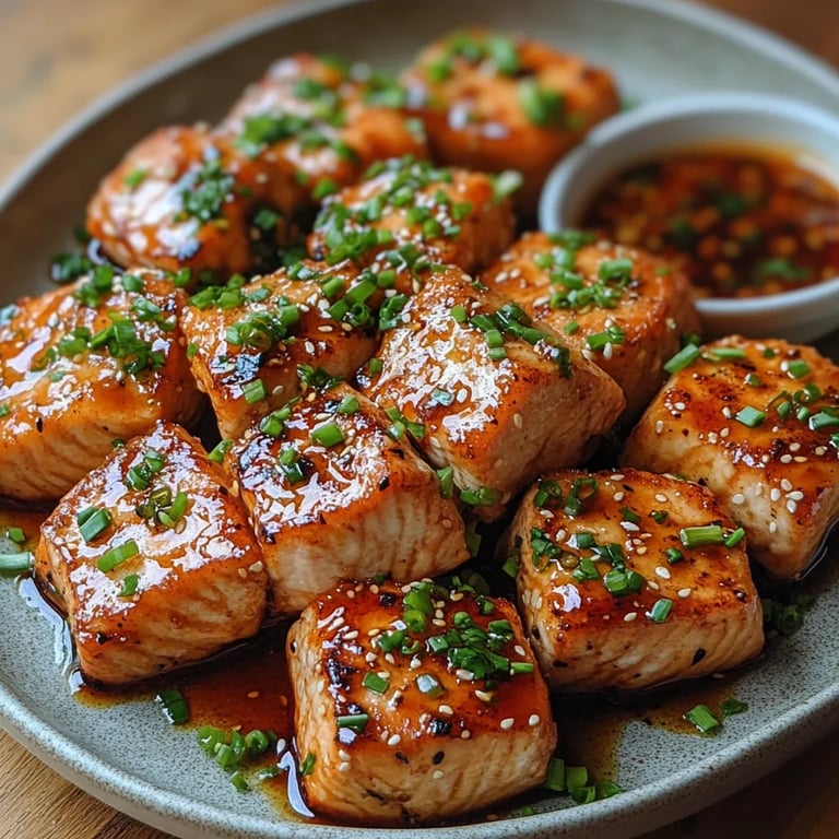 Honig-Sriracha-Lachsbissen: Uma Receita Incrível e Essencial para Saborear