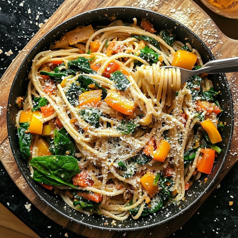 Schnelle-und-Einfache One-Pot-Pasta mit Wintergemüse