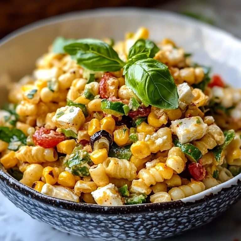 Healthy Street Corn Pasta Salad