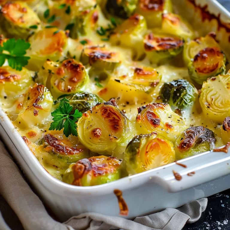 Rosenkohl-Kartoffel-Auflauf