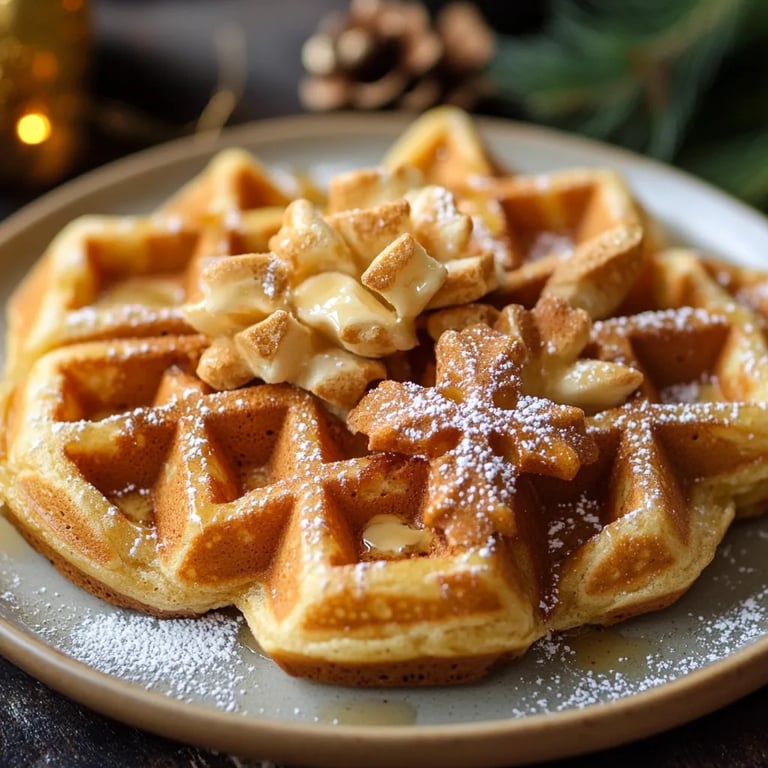 Spekulatius-Waffeln zu Weihnachten