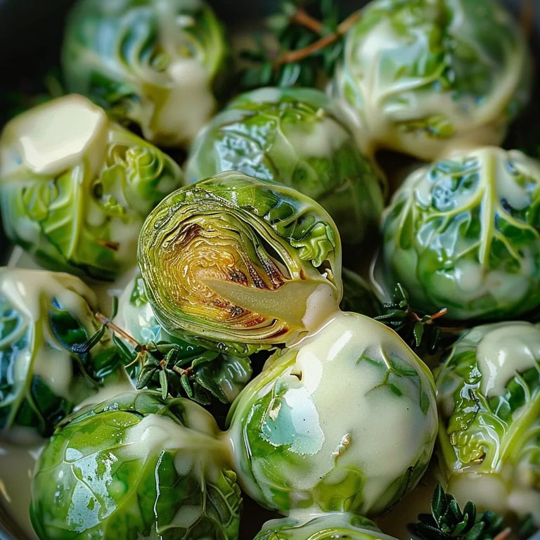 Cremiger Winter-Rosenkohl