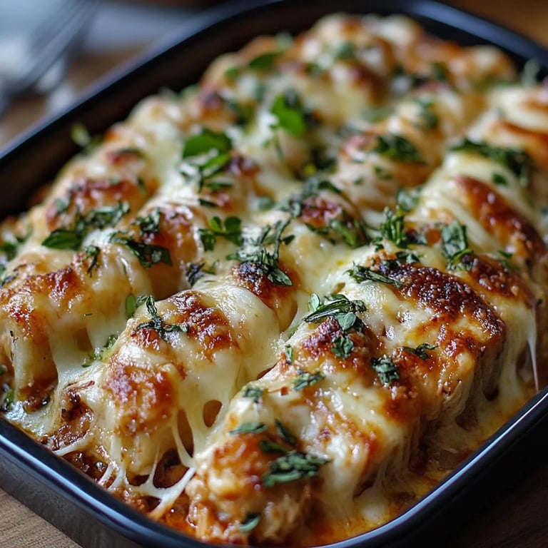 Köstlicher Hähnchen Parmesan Auflauf