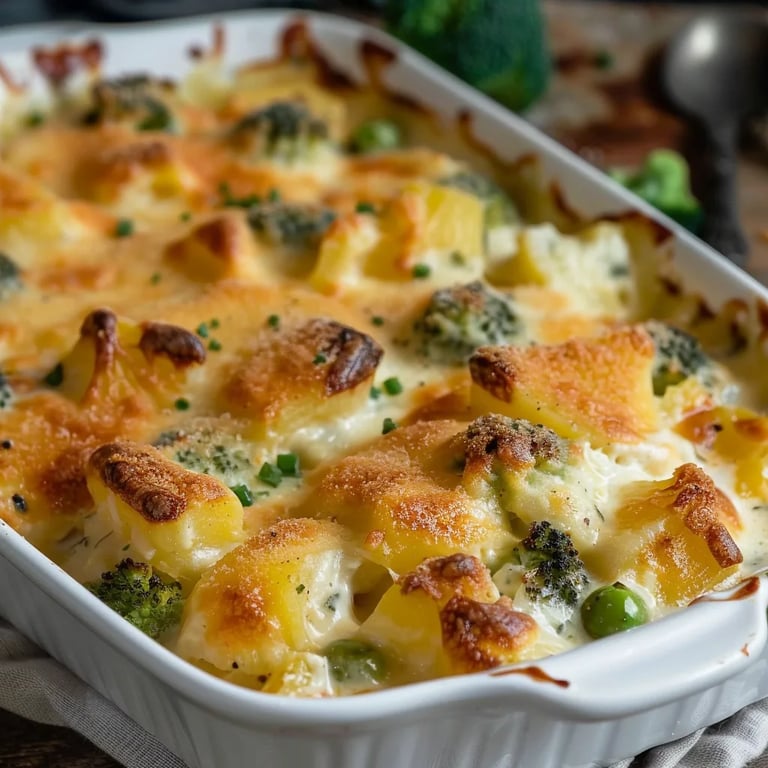 Kartoffelgratin mit Romanesco