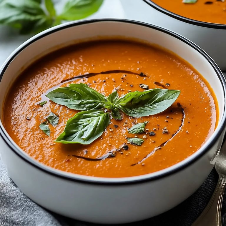 Cozy Tomato Basil Soup