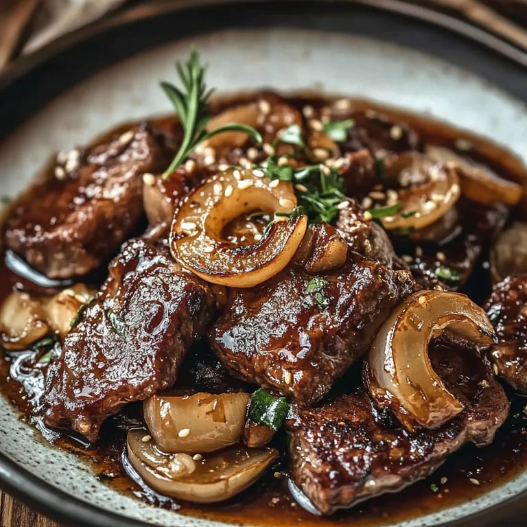 Caramelized Onion Beef
