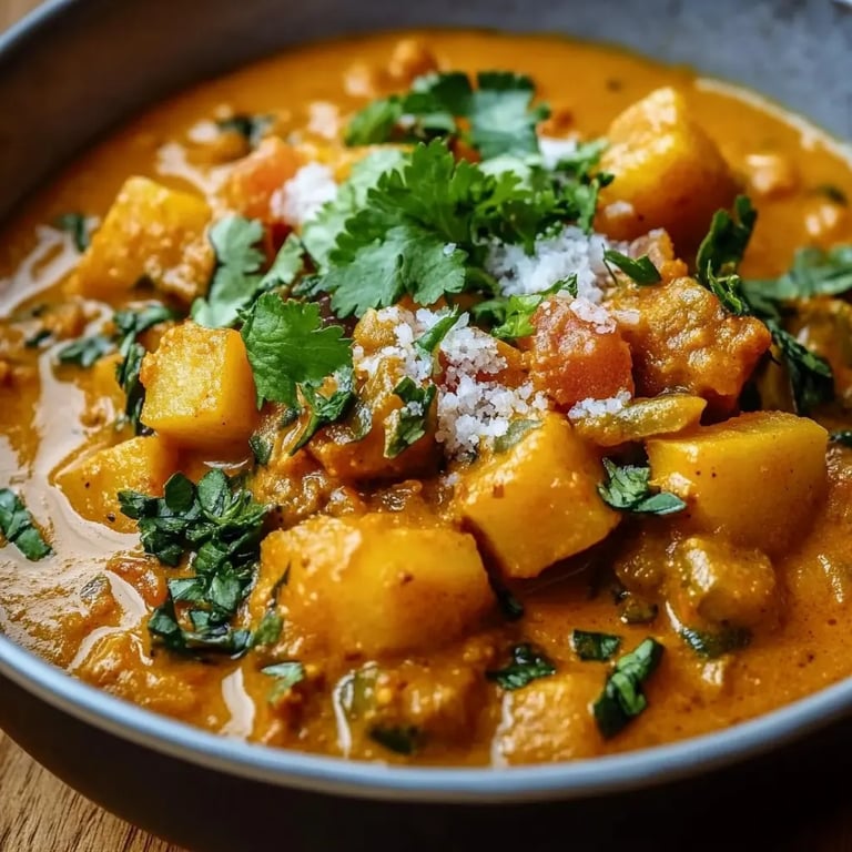 Süßkartoffel-Kichererbsen-Curry