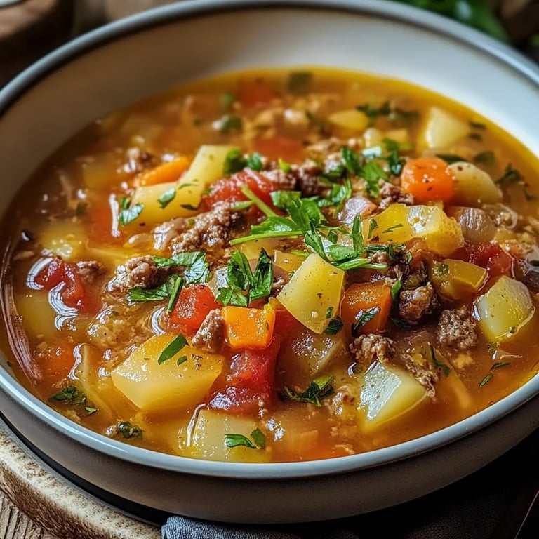 Spitzkohl-Eintopf mit Hackfleisch