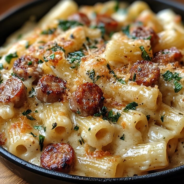 <p>Creamy Tuscan Sausage Pasta: An Amazing Ultimate Recipe</p>