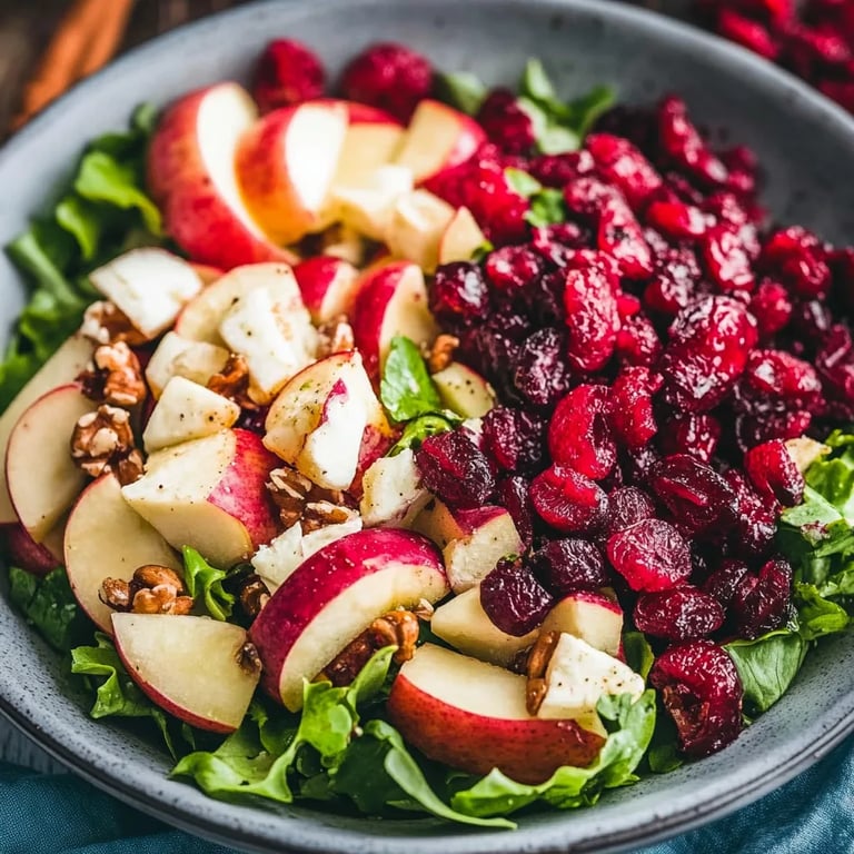 Einfacher Apfel-Cranberry-Salat
