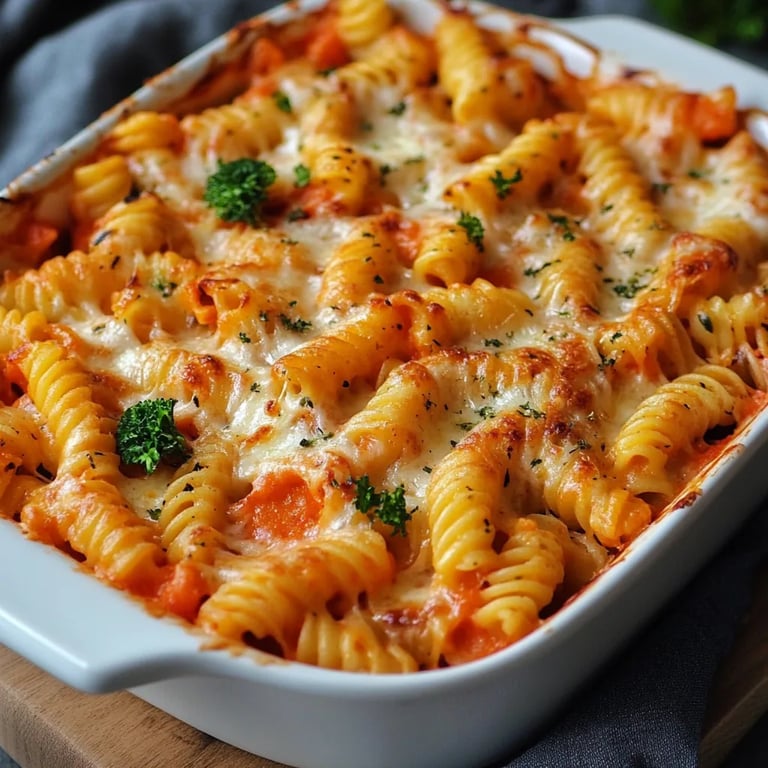 Einfacher Gemüse-Nudel-Auflauf