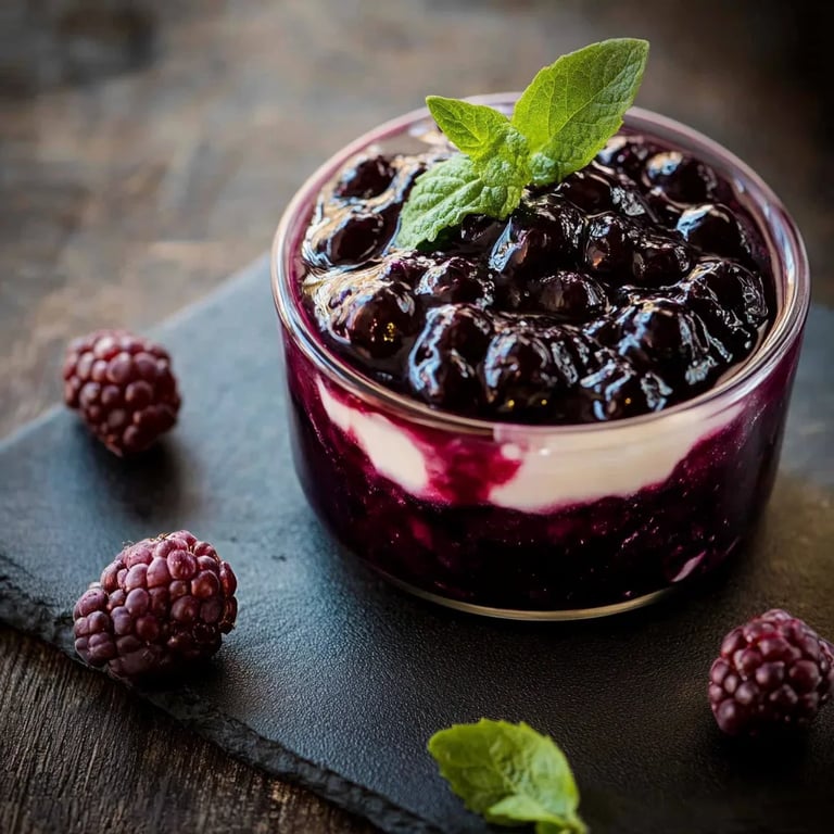 Heidelbeer Topfencreme