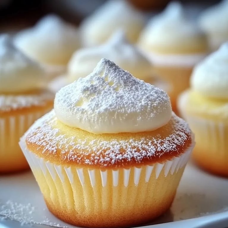 Fluffy Japanese Cotton Cheesecake Cupcakes