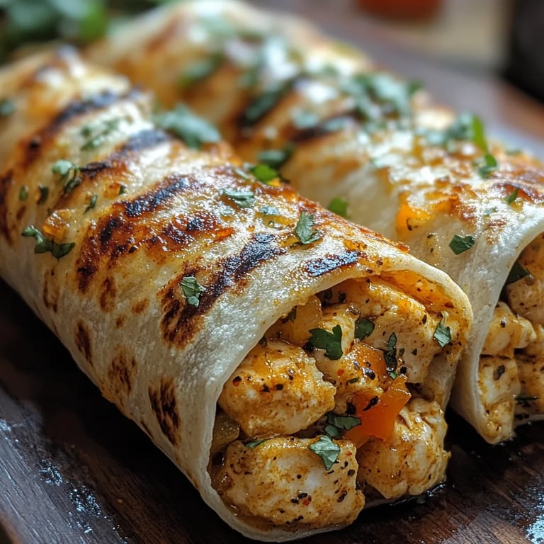 <p>Wraps de Pollo con Ajo y Queso: Una Increíble Receta Última</p>