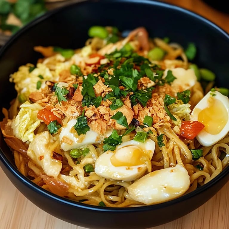 Bratnudeln mit Spitzkohl und Möhren