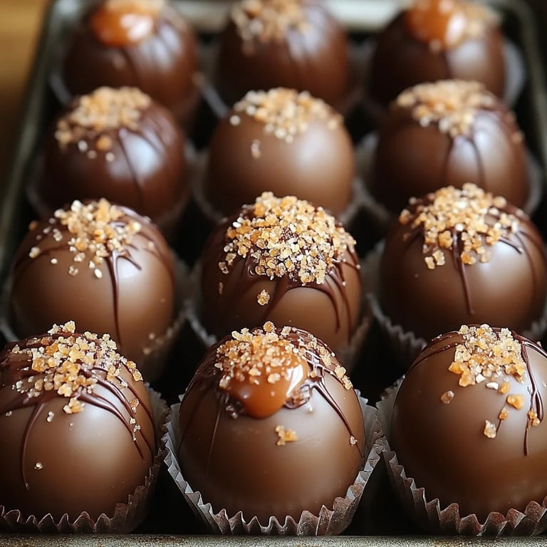 Einfache gesalzene Karamell-Fudge-Trüffel: Unglaublich Ultimatives Rezept für 10 perfekte Bissen