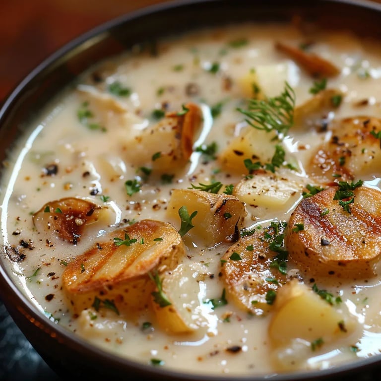 Zwiebel-Kartoffelsuppe