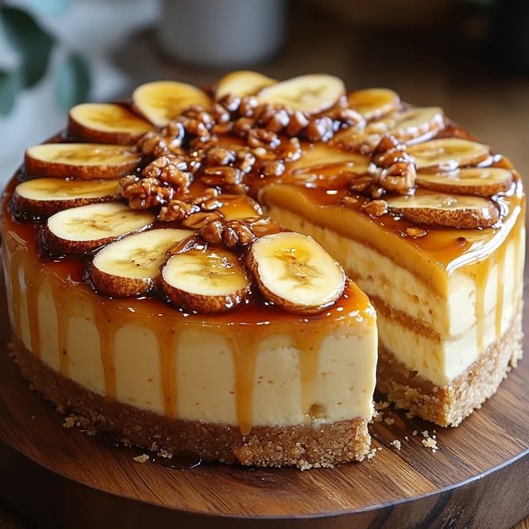 Cheesecake à la banane et au caramel : Une Recette Incroyable Ultime