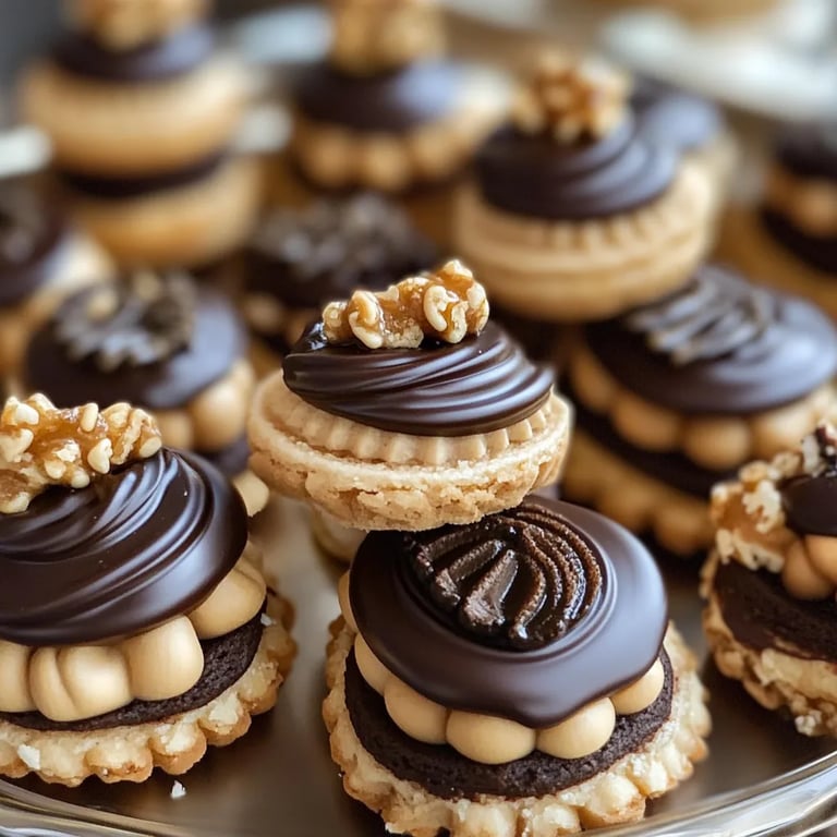 Omas Walnuss Marzipan Plätzchen