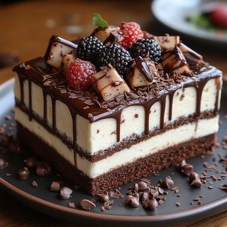 Gâteau Tuxedo en Barres : Une Recette Incroyable Ultime