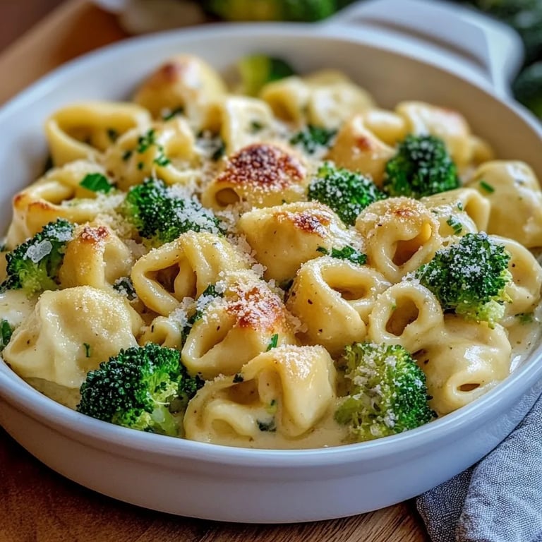 Tortellini alla Panna mit Brokkoli