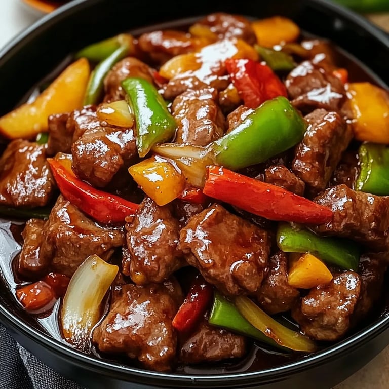 Chinesisches Rindfleisch und Zwiebel-Wokgericht