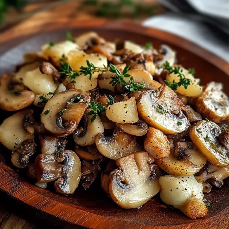 Blumenkohl-Pfanne mit Champignons