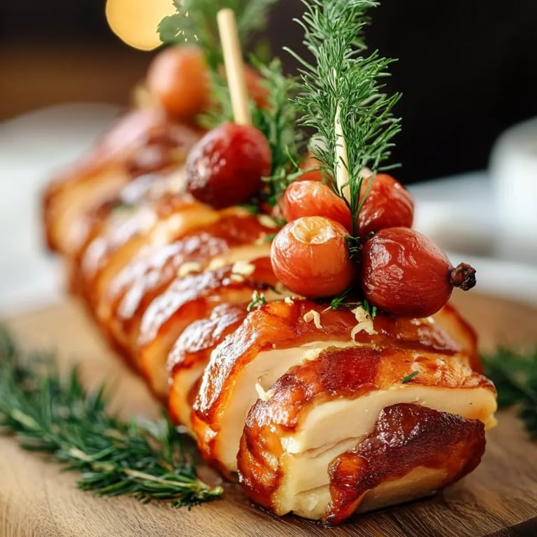 Schinken Blätterteig Tannenbäume