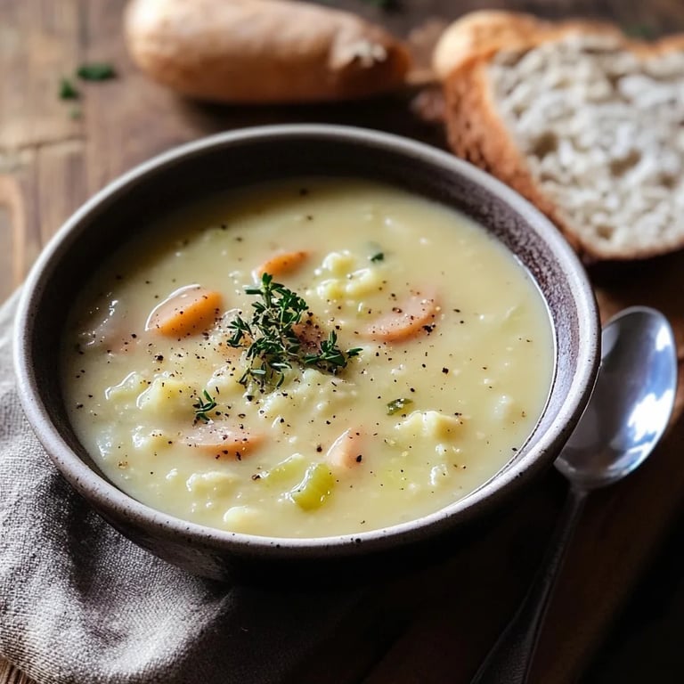 Einfache Kartoffelsuppe