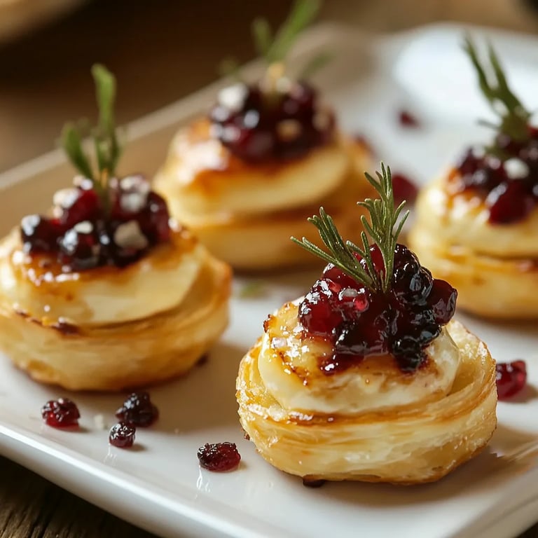 Mini Cranberry Brie Bites