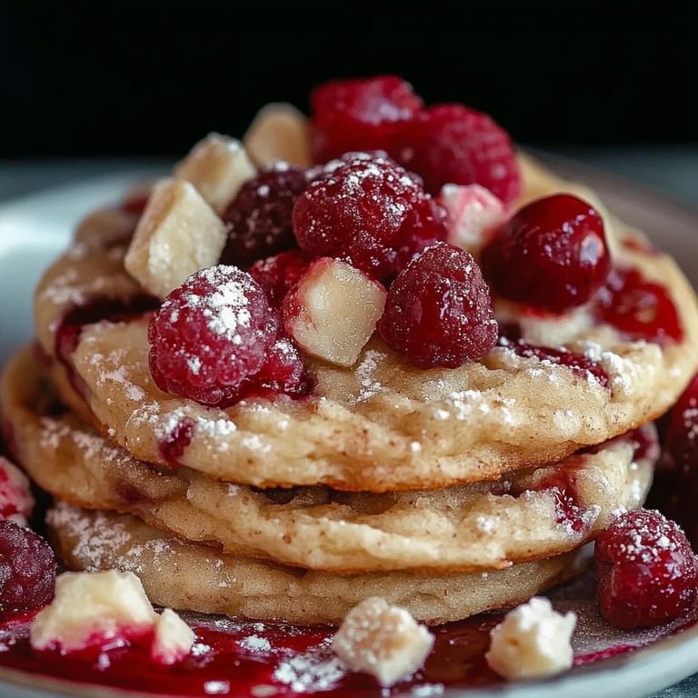 Weiße-Schokolade-Himbeer-Kekse