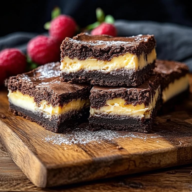 Köstliche Cheesecake Brownies