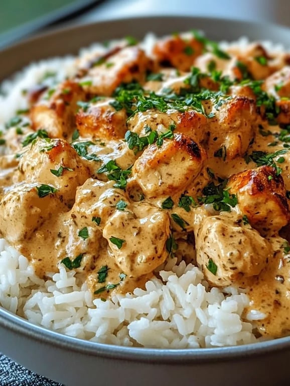 Creamy Creamy Smothered Chicken and Rice