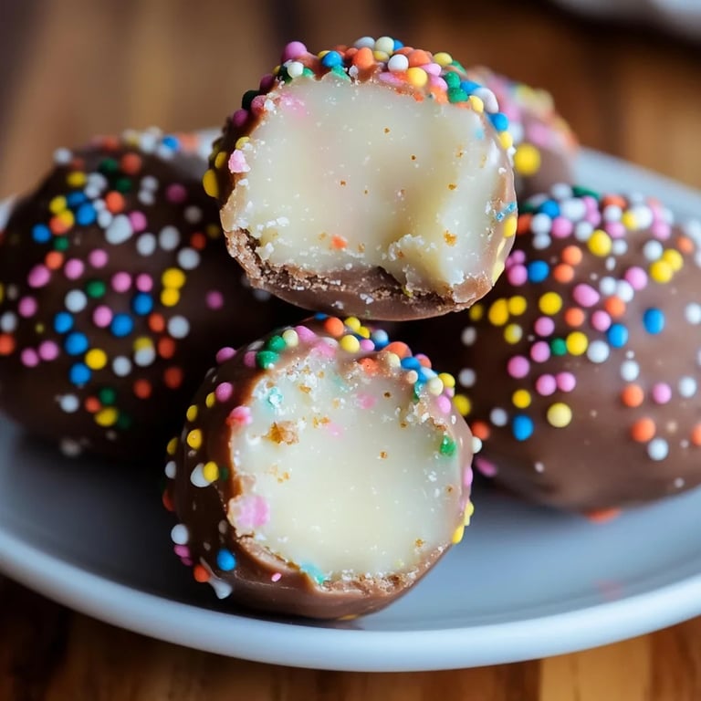 No Bake Cake Batter Truffles